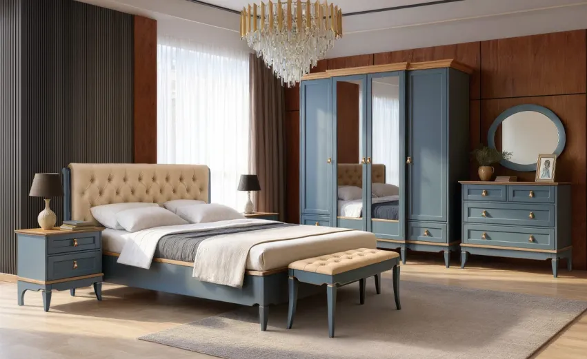 Спальня «Стюарт» #2. Цвет: марено, натуральный дуб Спальня «Стюарт» #2