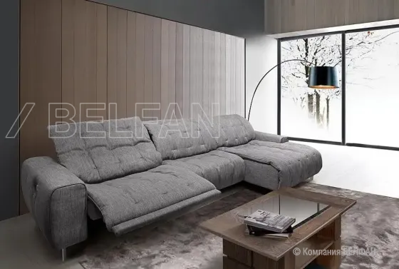 ГРЕЙ диван с оттоманкой #3