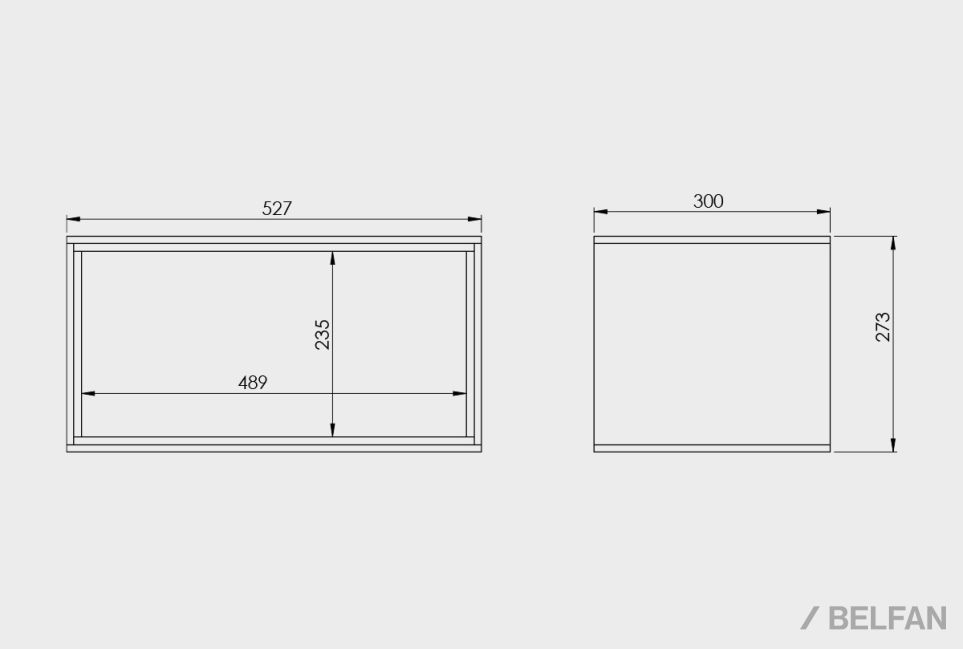 Полка настенная "Монреаль" 1 шпон дуба, МДФ 4