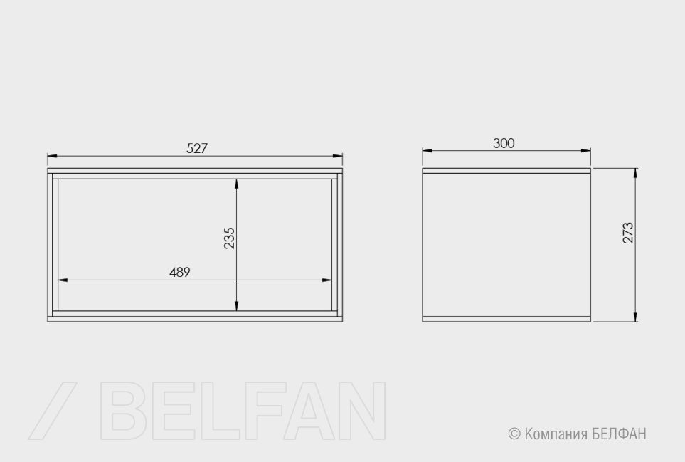 Полка настенная "Монреаль" 1 шпон дуба, МДФ 4