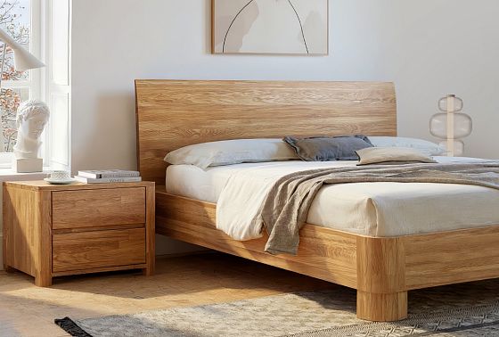 Кровать "Норд" массив дуба 11