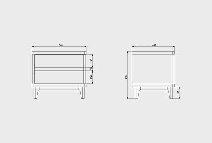 Тумба прикроватная "Уоллстрит"