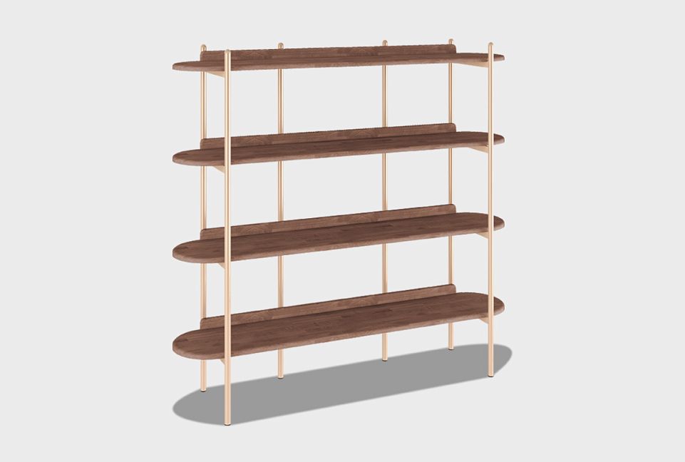 Стеллаж "Меридиан" 4; к-персиковое масло