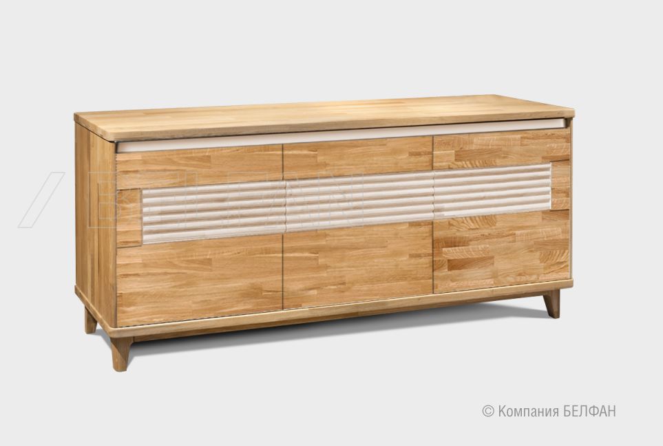 Тумба "Wallstreet" 3 массив дуба, МДФ 1