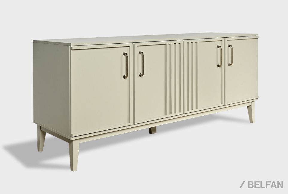 Тумба 4-х дв. "Чикаго" массив и шпон дуба 2