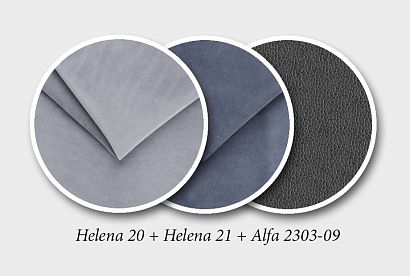 "Ferre" диван 3-х местный; нераскл.; 32; Helena 20+Helena 21+Alfa 2303-09 (гр. 2/МТХ+БК)