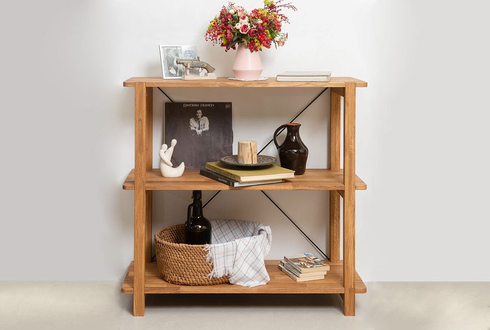 Стеллаж "Art Collection" 2; бейц-масло