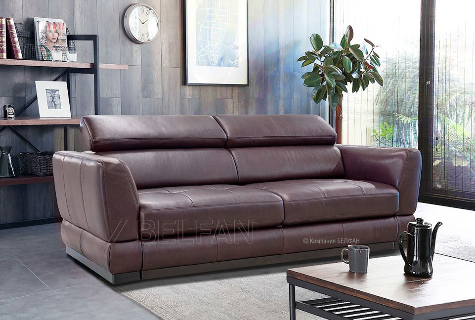 "Орландо" диван 3-х местный; раскл.; 3М; "Впередвыкатной" (1580х2000); венге; Oracul 998 (гр.2/СМ)