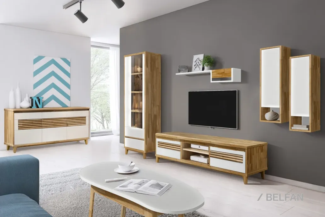 Гостиная «Wallstreet» #2 бейц-масло + белый