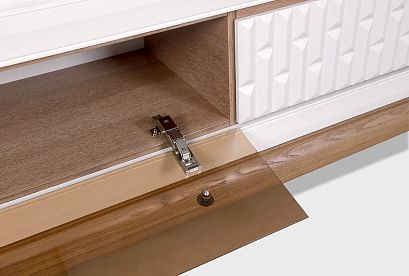 Тумба под ТВ "Армония"; *ММ-435-24; айвори+классик