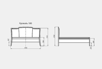 Кровать "Коста" (низкое изножье)