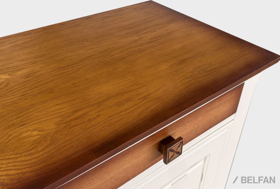 Тумба 2-х дверная (низ) "Brianson" массив и шпон дуба, МДФ 2