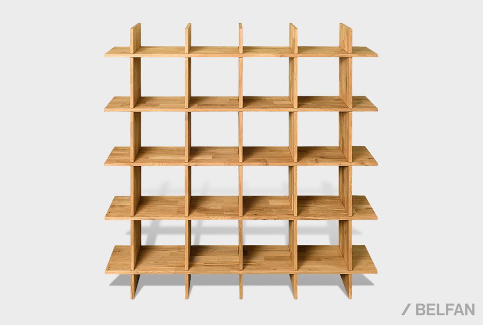 Стеллаж "Art Collection" 4x4 массив дуба 1