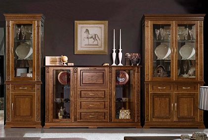 Шкаф с витриной "Верди Люкс 2з"