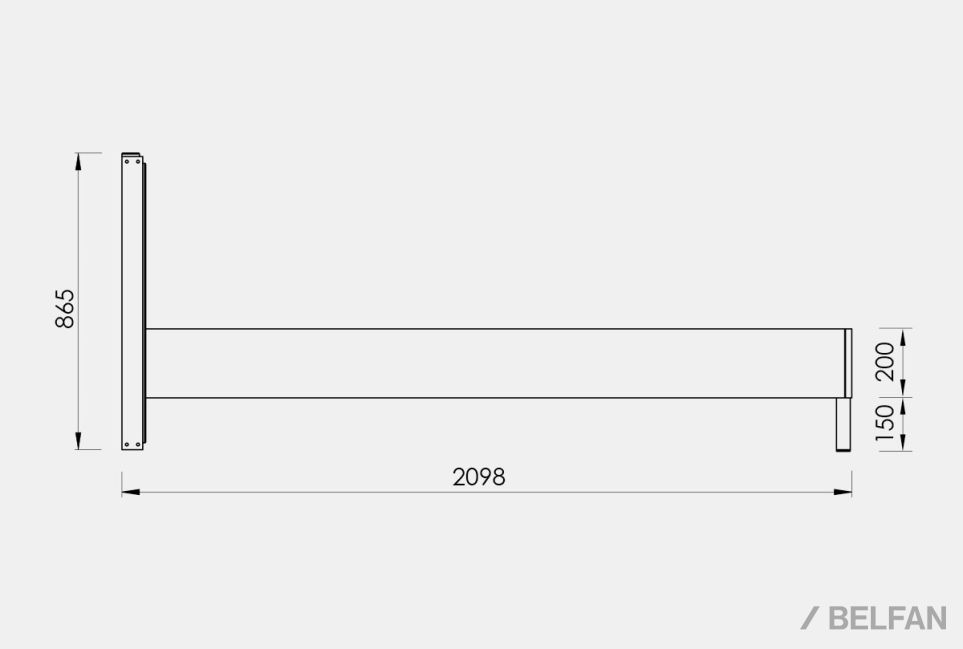 Кровать "Cube Design" массив дуба 2