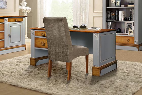 Стол письменный "Brianson" (1 тумба слева) массив и шпон дуба, МДФ 6