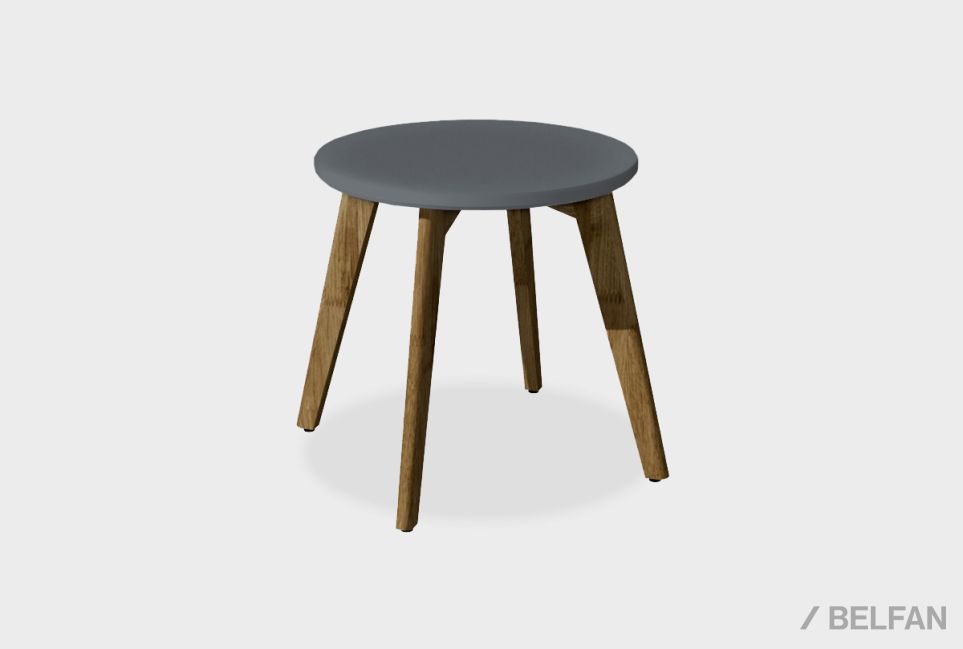 Стол журнальный "Wallstreet" круглый 263 массив дуба, МДФ 1