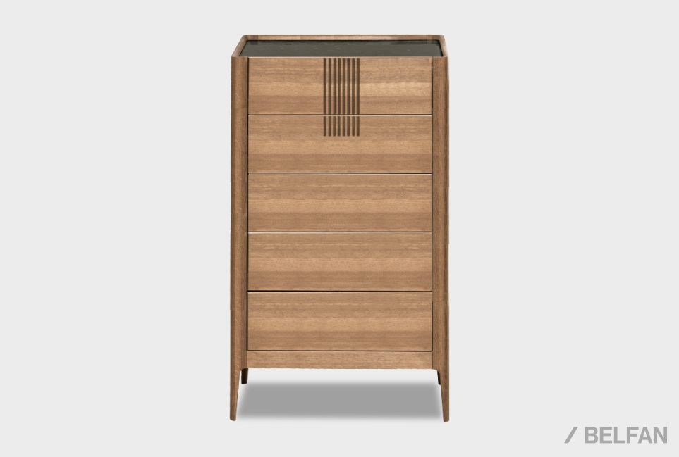 Комод "Bergamo" 5 (высокий) массив дуба 1