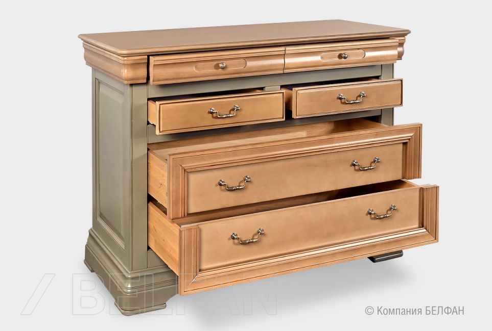 Комод "Оливия" массив и шпон ольхи 5