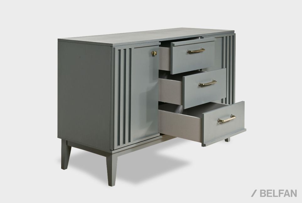 Тумба 3-х секционная "Chicago" массив и шпон дуба 8