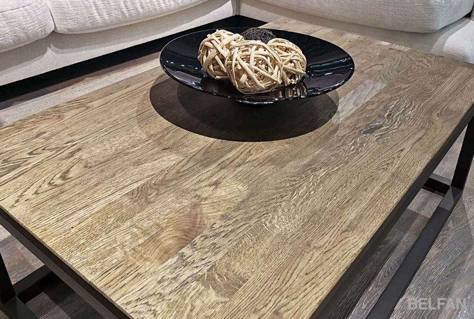 Стол журнальный "Art Collection" прямоугольный 259 массив дуба, металл 2