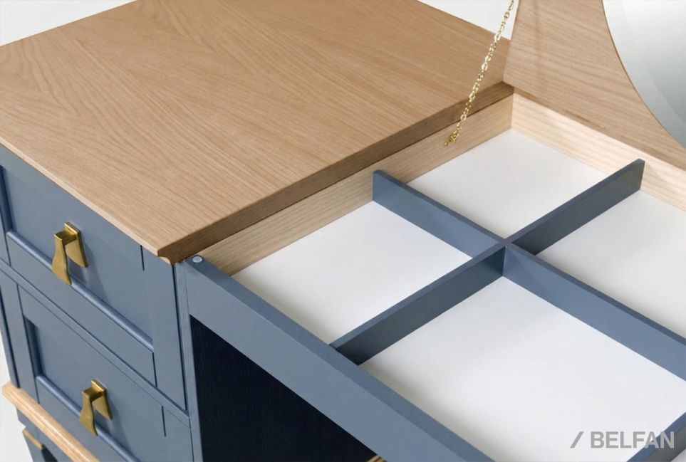 Стол туалетный "Стюарт" (2 тумбы) массив и шпон дуба 5