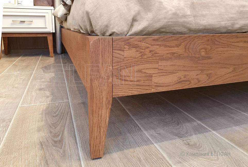 Кровать "Сакраменто" (мягкое изголовье) массив дуба 5