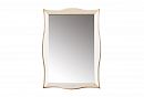 Зеркало "Трио"; белая эмаль с золотой патиной