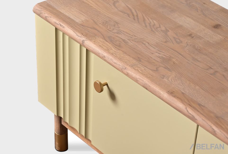 Тумба под ТВ "Меридиан" 180 массив дуба, МДФ 2