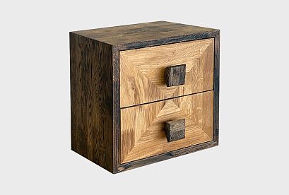 Модуль для стеллажей открытых "Cube Design" (с ящиками); 2 ящика; *КМ-009.202; графит, бейц-масло Модуль для стеллажей открытых "Cube Design" (с ящиками); 2 ящика; *КМ-009.202; графит, бейц-масло