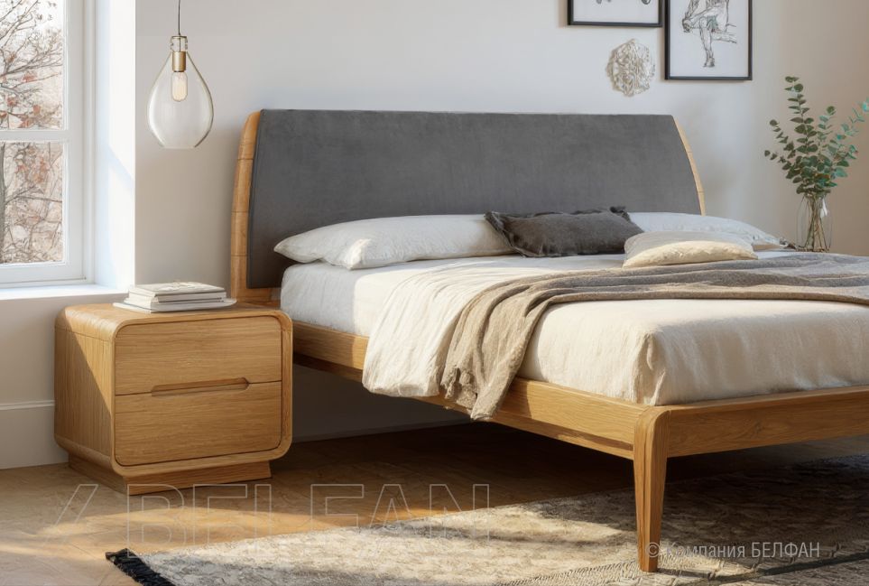 Кровать "Монблан" массив дуба 4