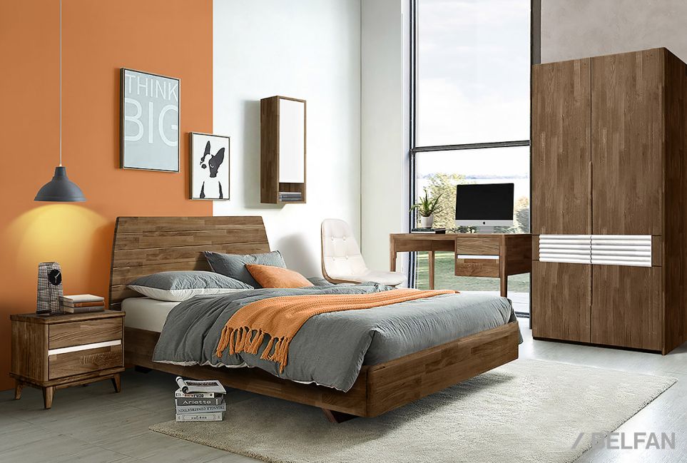 Кровать "Уоллстрит" массив дуба 2