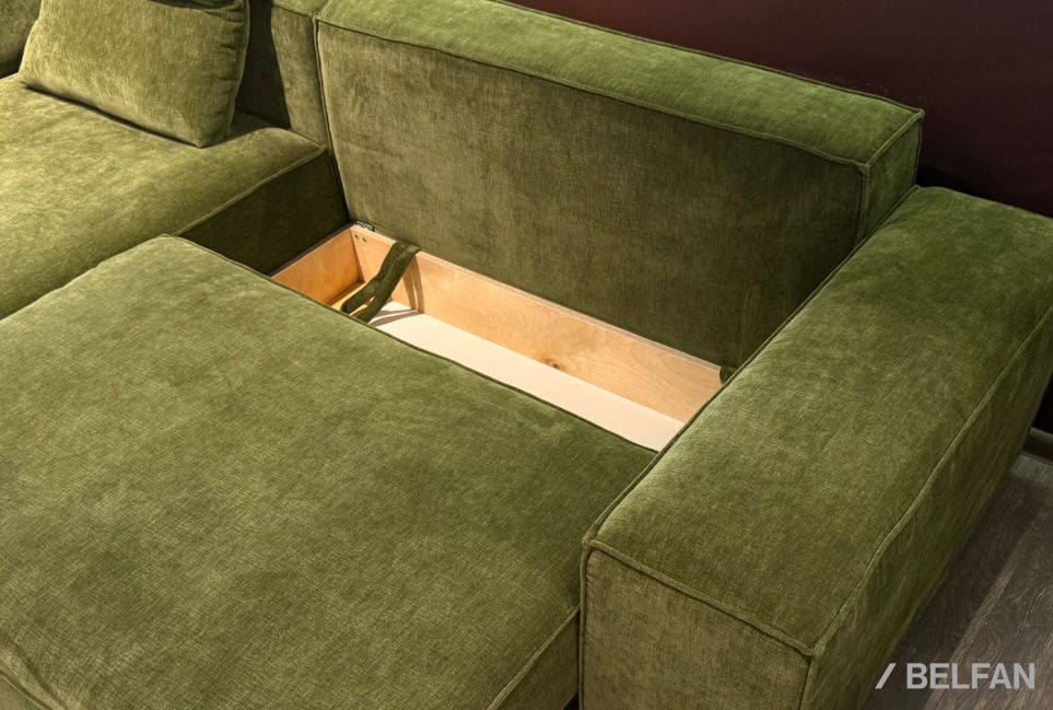 "HUGO" диван с оттоманкой и пуфом 6