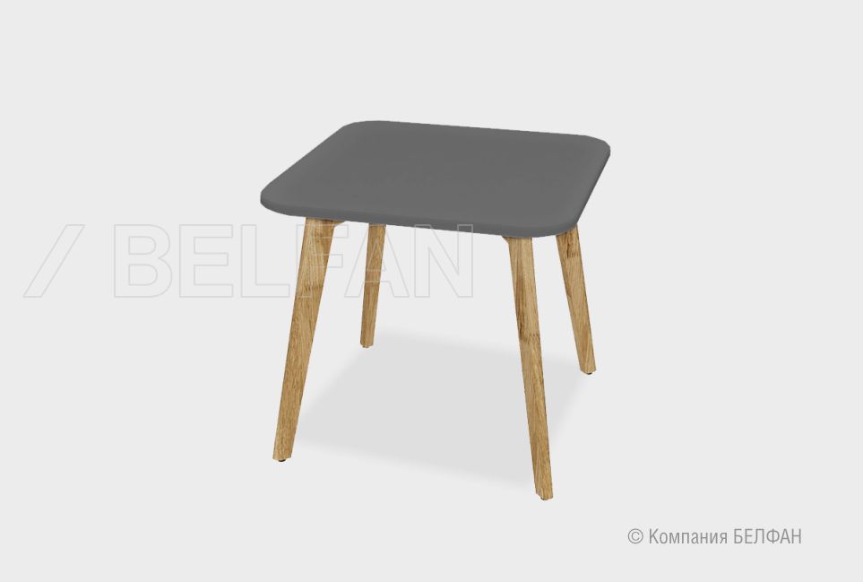 Стол журнальный "Wallstreet" квадратный 262 массив дуба, МДФ 1