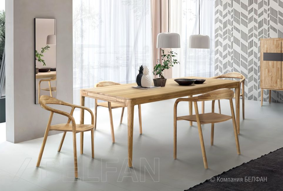 Стул "Лугано" с подлокотниками массив берёзы 3