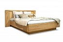 Кровать двуспальная "Хедмарк" 180Ш; с основанием, без матраса; (1800x2000); натуральный дуб, браширование