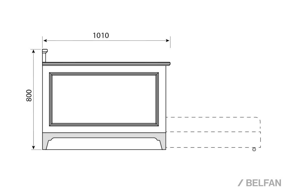 Кровать-диван под два матраса "Brianson" массив и шпон дуба, МДФ 17