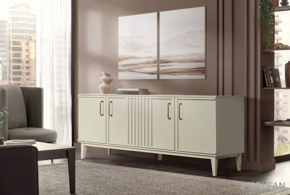 Тумба 4-х дв. "Chicago" массив и шпон дуба 1