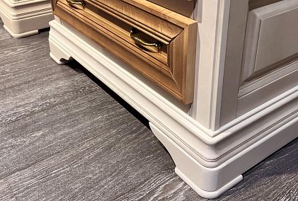 Шкаф с витриной 1-но дв. "Оливия" (левый)