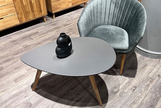 Стол журнальный "Wallstreet" капля 266 массив дуба, МДФ 2