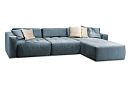 "Apollo" диван с оттоманкой; нераскл.; 1L+10+8R; правый; Tiffany 12+Tiffany12+Tiffany 02 (МТХ/гр.2)