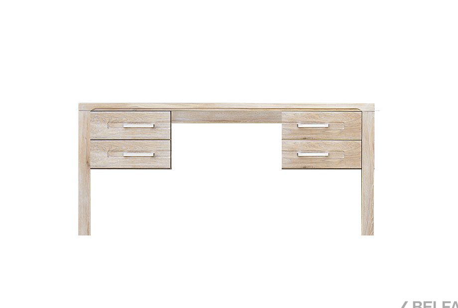 Стол письменный "Стромберг" 48 (2 тумбы) массив и шпон дуба 1