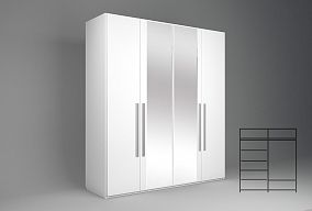 Шкаф для одежды 4-х дв. "Лана" 2СК (с зеркалами)