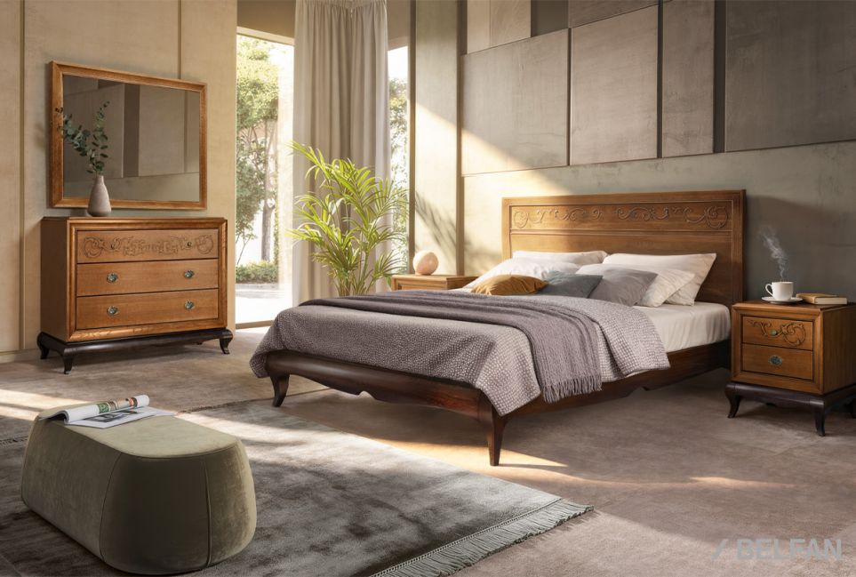 Тумба прикроватная "Соната" (декор) массив и шпон дуба 7