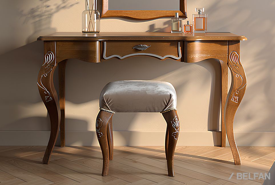 Стол туалетный "Трио" массив и шпон дуба 1