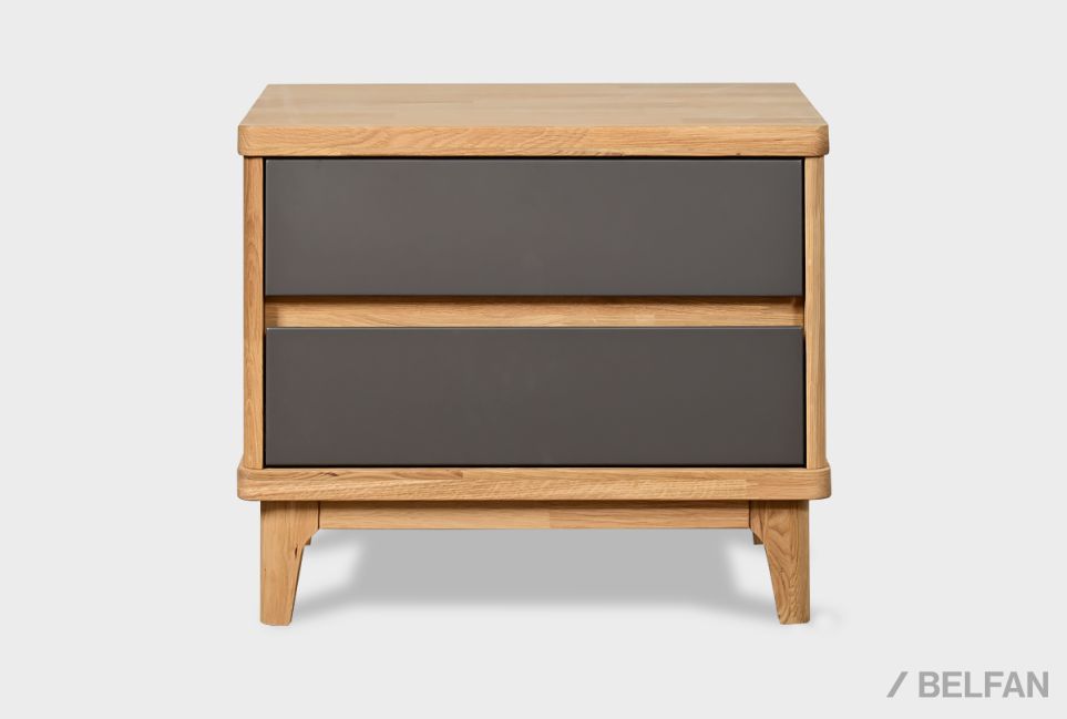 Тумба прикроватная "Wallstreet" массив дуба, МДФ 2