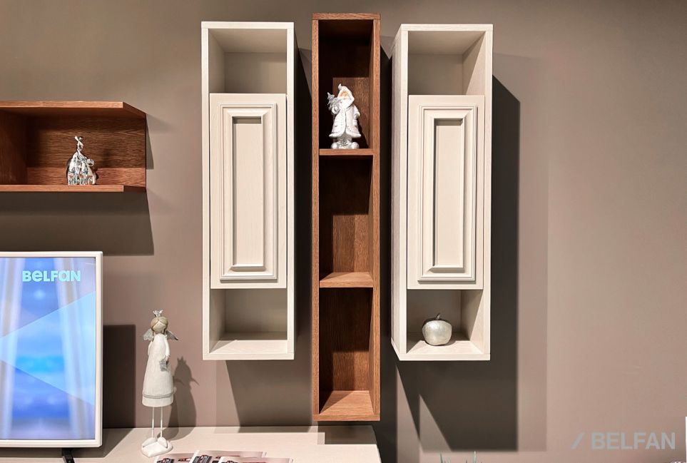 Шкаф настенный "Сакраменто" (правый) массив и шпон дуба, МДФ 5