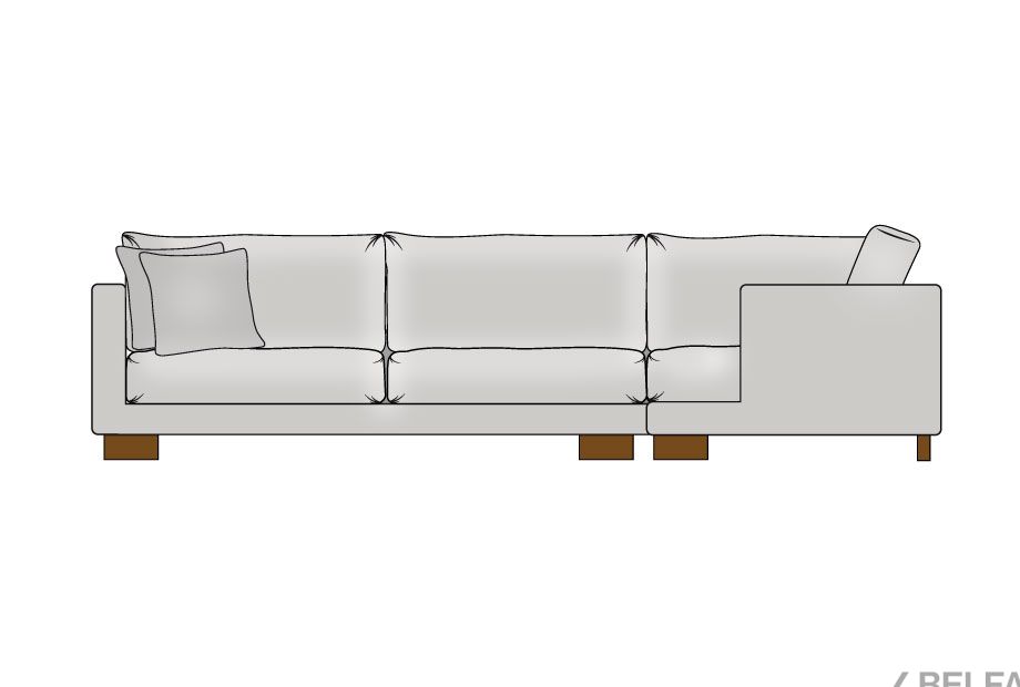 "Леформ" диван угловой 7