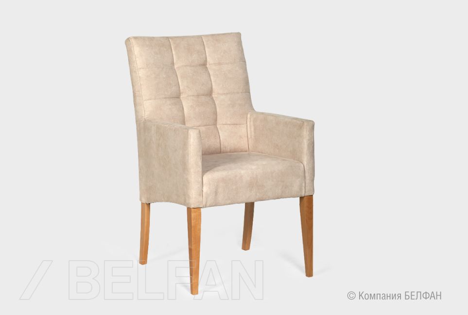 Стул "Берген" М с подлокотниками массив берёзы 1