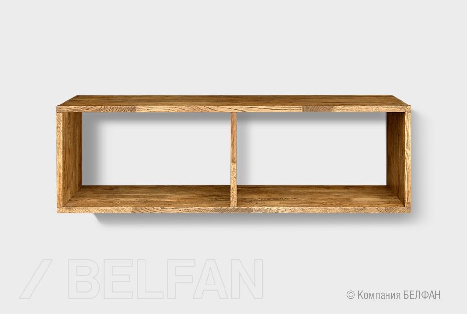 Полка настенная "Cube Design" 2 массив дуба 1